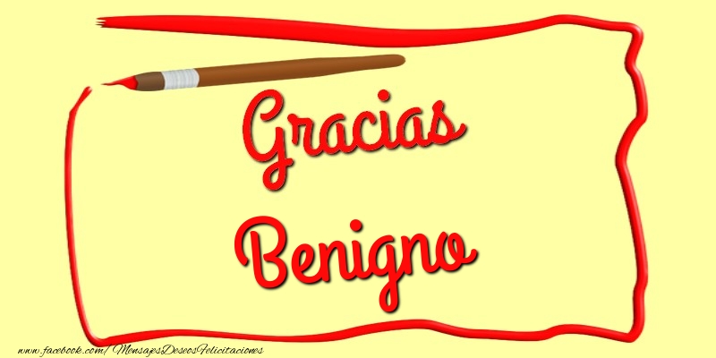 Felicitaciones de gracias - Mensajes | Gracias Benigno