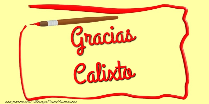 Felicitaciones de gracias - Mensajes | Gracias Calixto