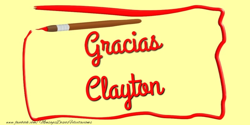 Felicitaciones de gracias - Mensajes | Gracias Clayton