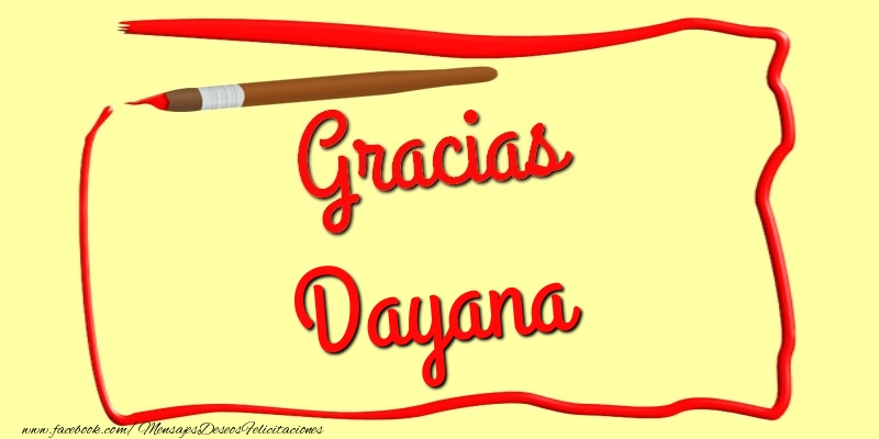 Felicitaciones de gracias - Mensajes | Gracias Dayana