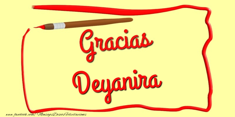 Felicitaciones de gracias - Mensajes | Gracias Deyanira