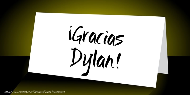 Felicitaciones de gracias - ¡Gracias Dylan!