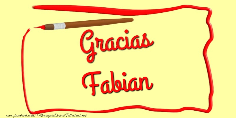 Felicitaciones de gracias - Mensajes | Gracias Fabian