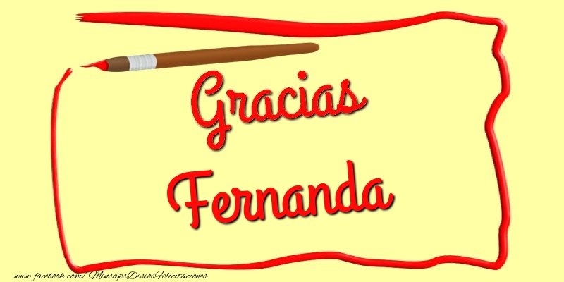 Felicitaciones de gracias - Mensajes | Gracias Fernanda