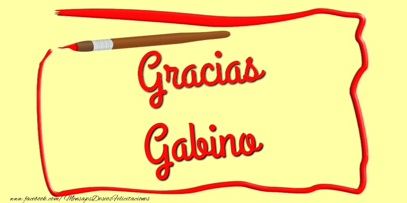 Felicitaciones de gracias - Mensajes | Gracias Gabino