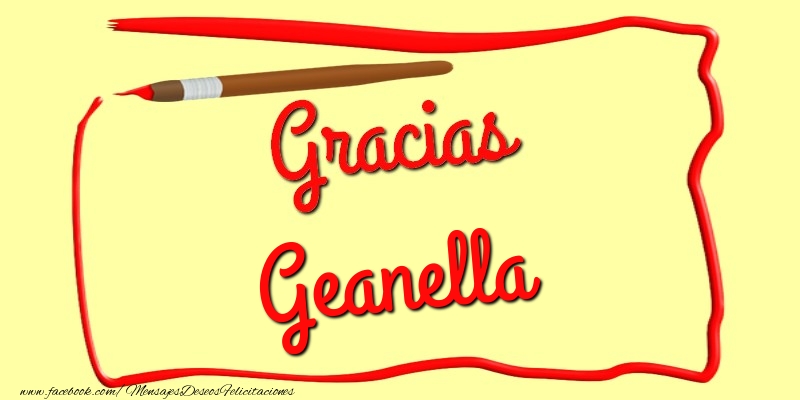 Felicitaciones de gracias - Mensajes | Gracias Geanella