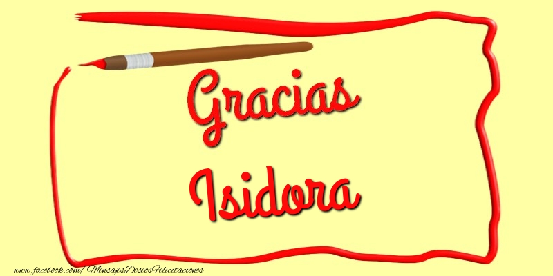 Felicitaciones de gracias - Mensajes | Gracias Isidora