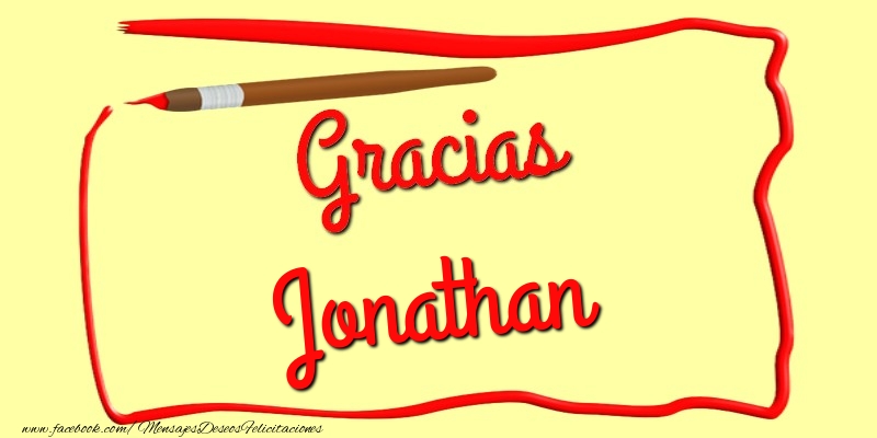 Felicitaciones de gracias - Mensajes | Gracias Jonathan