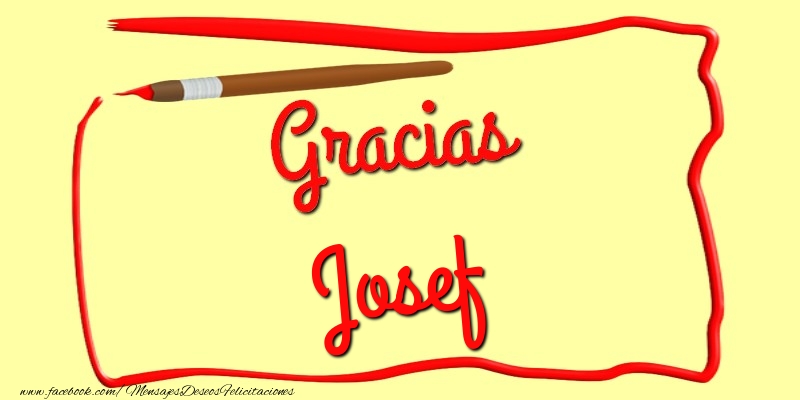 Felicitaciones de gracias - Mensajes | Gracias Josef