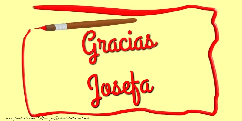 Felicitaciones de gracias - Mensajes | Gracias Josefa