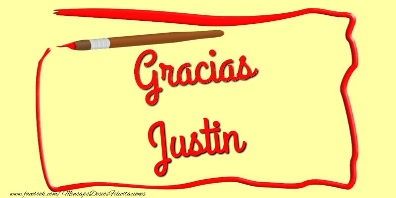 Felicitaciones de gracias - Mensajes | Gracias Justin