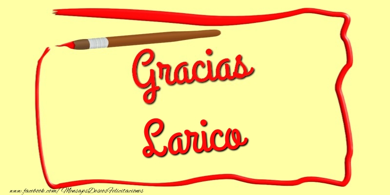 Felicitaciones de gracias - Gracias Larico