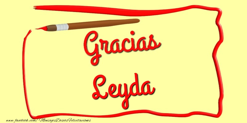 Felicitaciones de gracias - Mensajes | Gracias Leyda