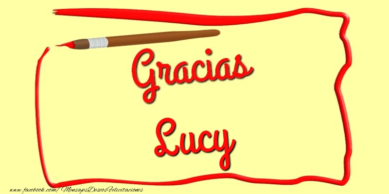Felicitaciones de gracias - Mensajes | Gracias Lucy