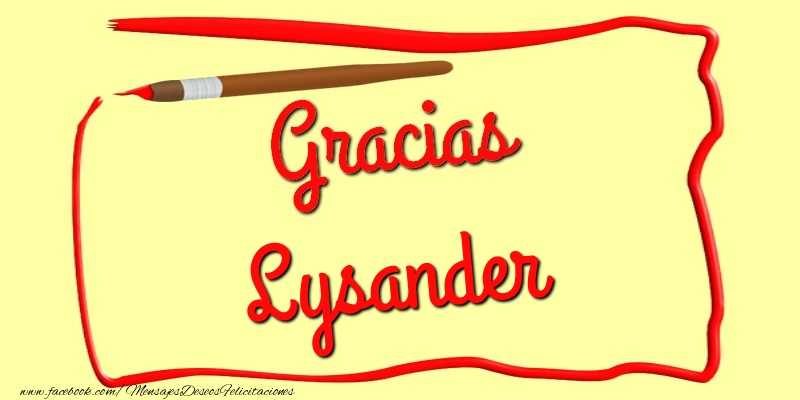 Felicitaciones de gracias - Mensajes | Gracias Lysander