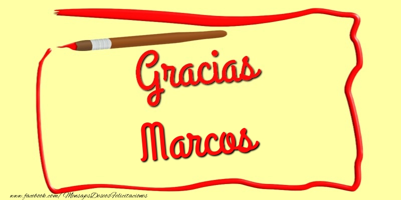 Felicitaciones de gracias - Mensajes | Gracias Marcos