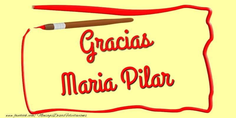 Felicitaciones de gracias - Mensajes | Gracias Maria Pilar