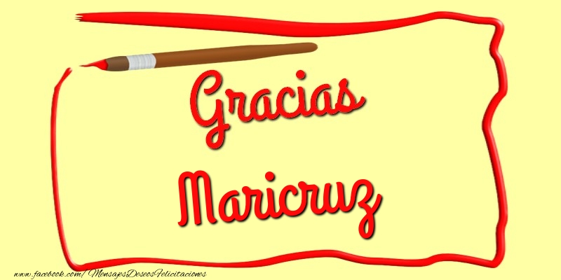 Felicitaciones de gracias - Mensajes | Gracias Maricruz