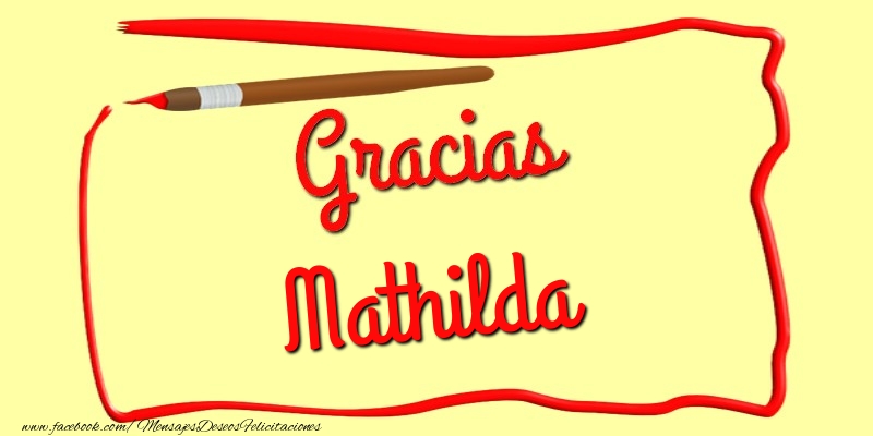 Felicitaciones de gracias - Mensajes | Gracias Mathilda