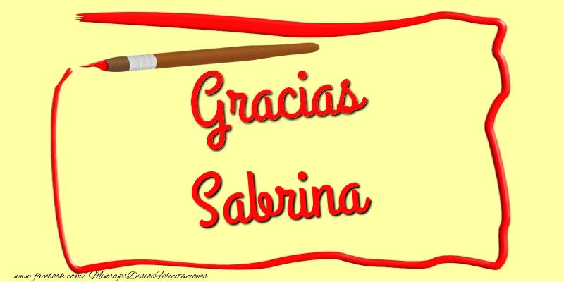 Felicitaciones de gracias - Mensajes | Gracias Sabrina