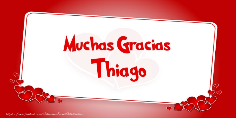  Felicitaciones de gracias - Corazón | Muchas Gracias Thiago