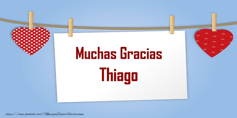  Felicitaciones de gracias - Corazón | Muchas Gracias Thiago