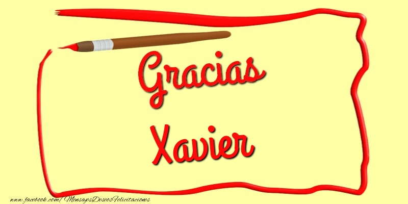 Felicitaciones de gracias - Mensajes | Gracias Xavier