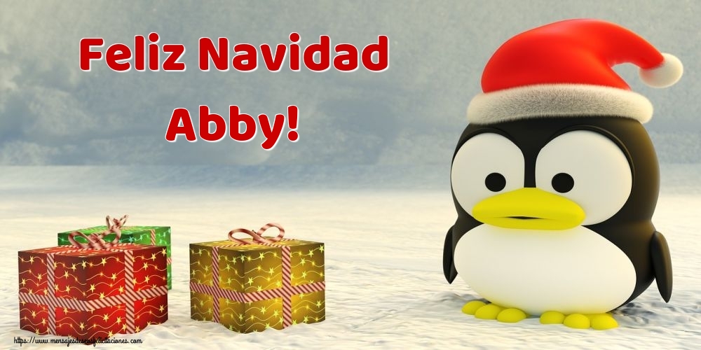 Felicitaciones de Navidad - Feliz Navidad Abby!