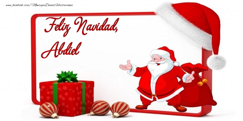 Felicitaciones de Navidad - Feliz Navidad, Abdiel