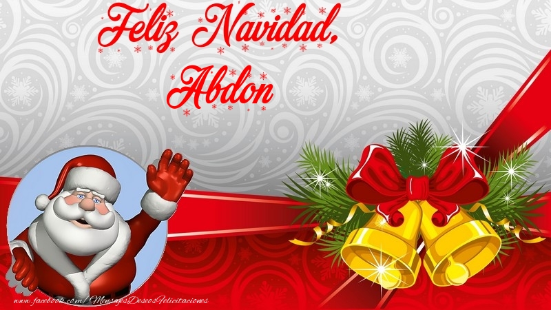 Felicitaciones de Navidad - Feliz Navidad, Abdon
