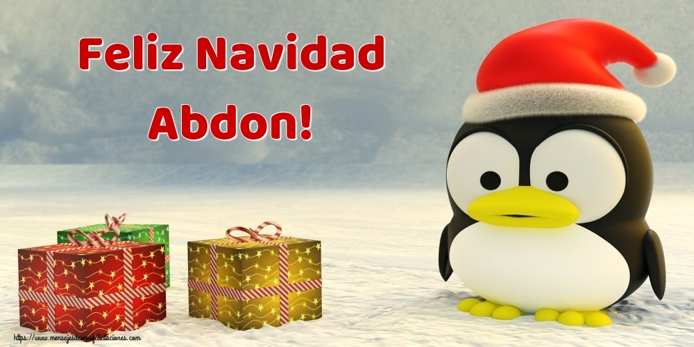 Felicitaciones de Navidad - Feliz Navidad Abdon!