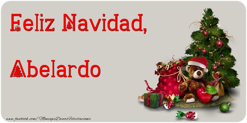 Felicitaciones de Navidad - Feliz Navidad, Abelardo