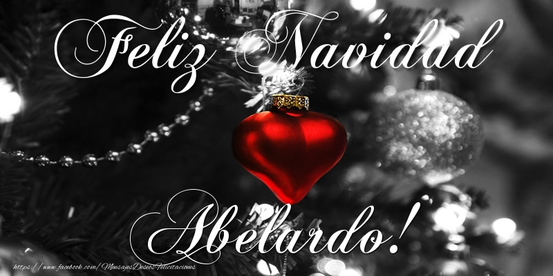 Felicitaciones de Navidad - Bolas De Navidad | Feliz Navidad Abelardo!