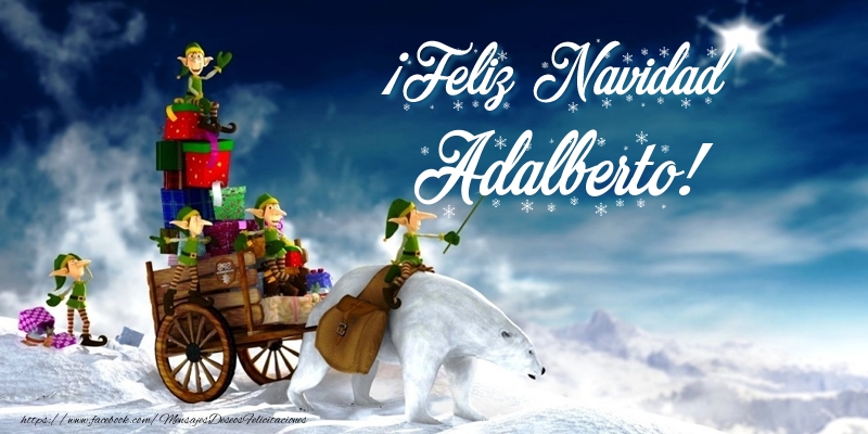 Felicitaciones de Navidad - ¡Feliz Navidad Adalberto!