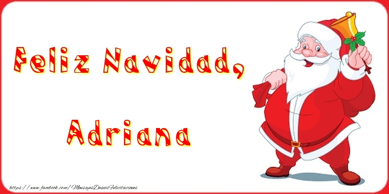 Felicitaciones de Navidad - Feliz Navidad, Adriana