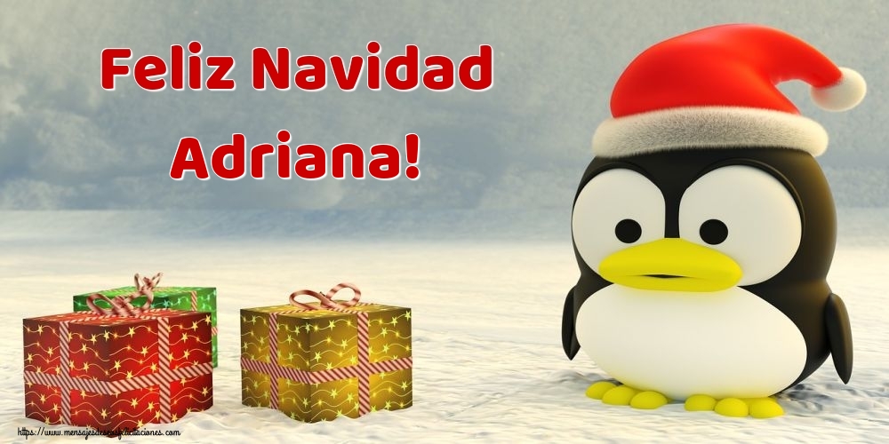 Felicitaciones de Navidad - Feliz Navidad Adriana!