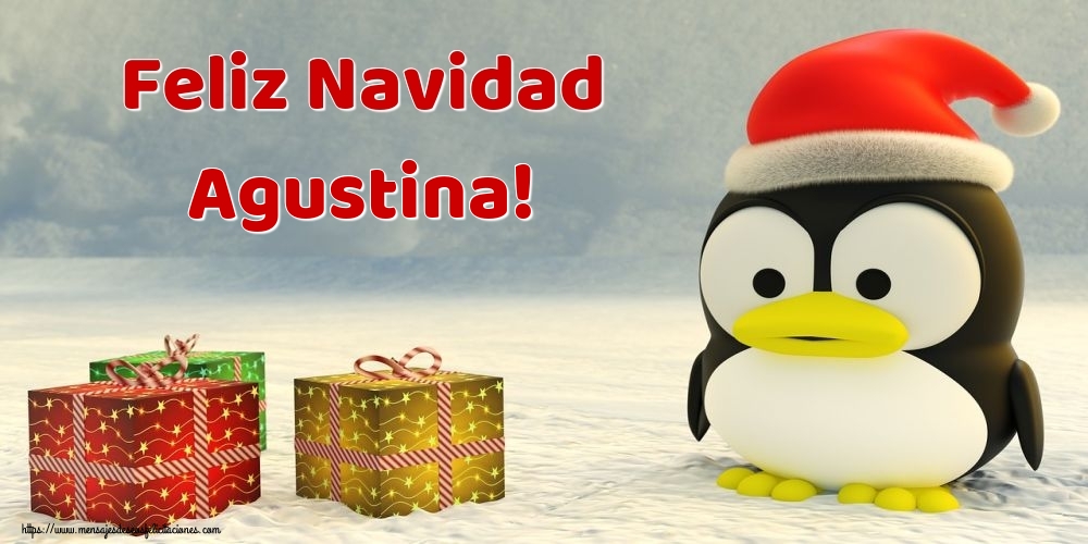Felicitaciones de Navidad - Feliz Navidad Agustina!