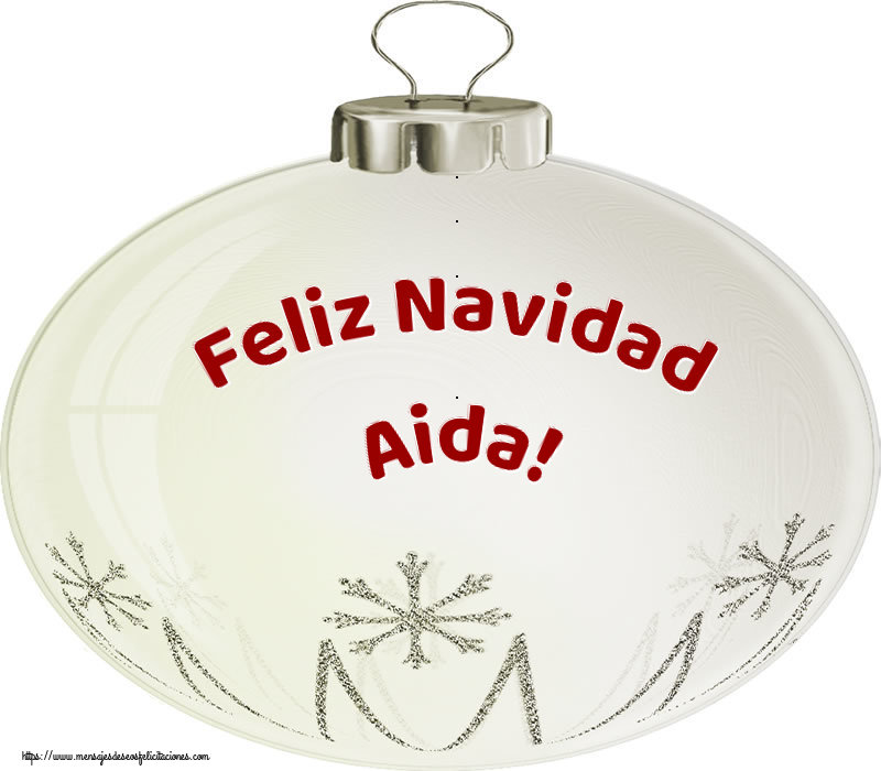 Felicitaciones de Navidad - Globos | Feliz Navidad Aida!