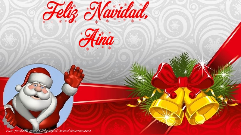 Felicitaciones de Navidad - Feliz Navidad, Aina