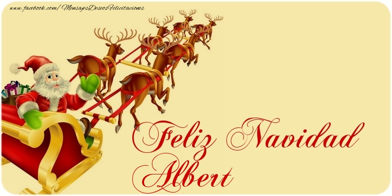 Felicitaciones de Navidad - Papá Noel | Feliz Navidad Albert