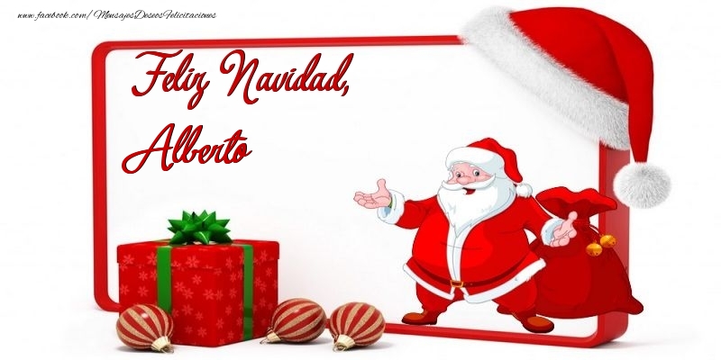Felicitaciones de Navidad - Papá Noel | Feliz Navidad, Alberto
