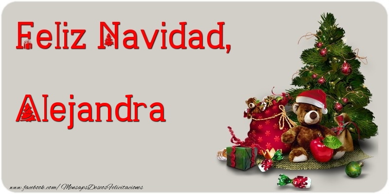 Felicitaciones de Navidad - Feliz Navidad, Alejandra