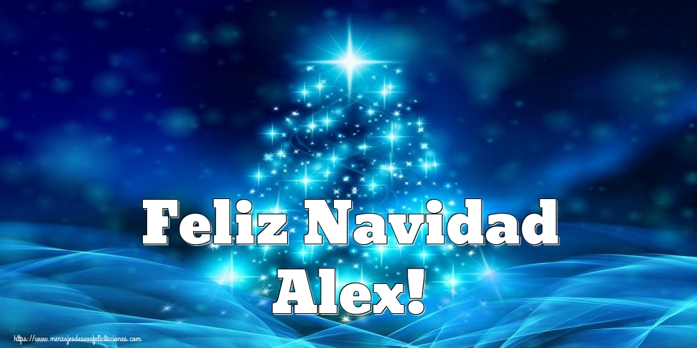 Felicitaciones de Navidad - Árbol De Navidad | Feliz Navidad Alex!