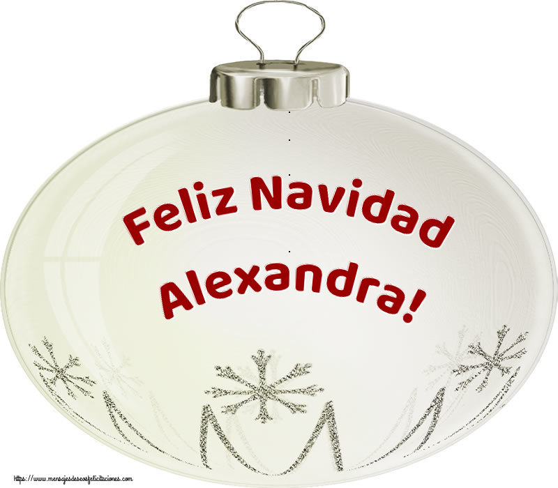 Felicitaciones de Navidad - Feliz Navidad Alexandra!