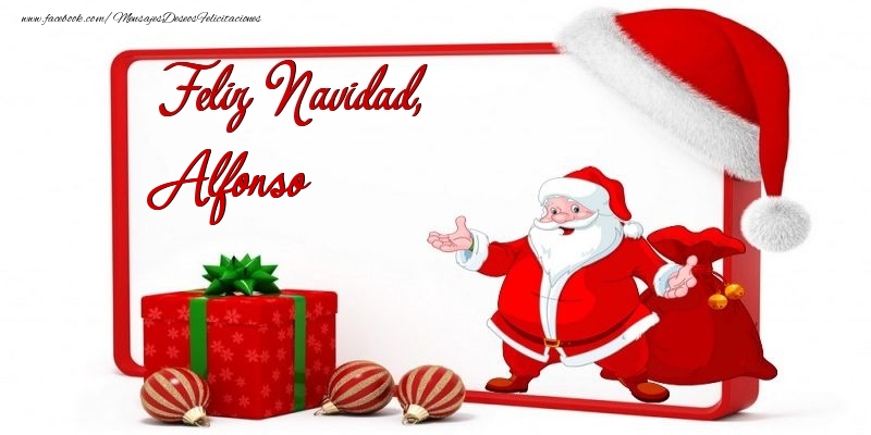 Felicitaciones de Navidad - Papá Noel | Feliz Navidad, Alfonso