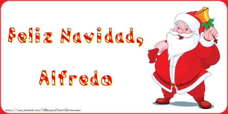 Felicitaciones de Navidad - Feliz Navidad, Alfredo