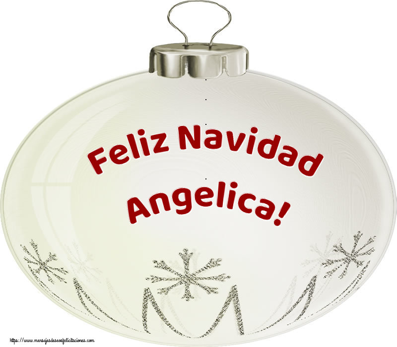 Felicitaciones de Navidad - Globos | Feliz Navidad Angelica!