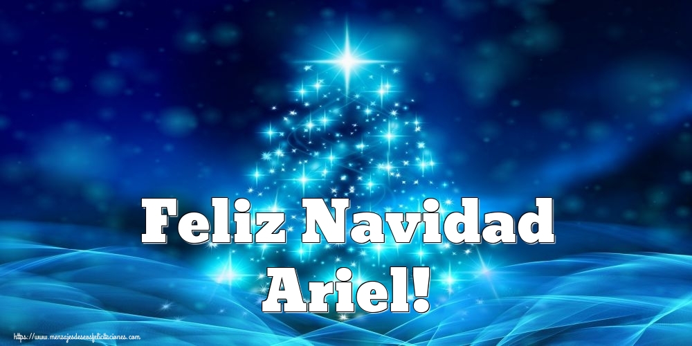 Felicitaciones de Navidad - Árbol De Navidad | Feliz Navidad Ariel!