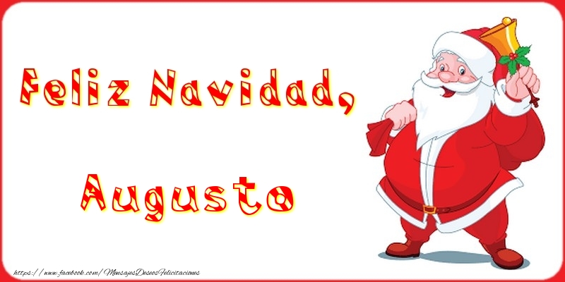 Felicitaciones de Navidad - Feliz Navidad, Augusto