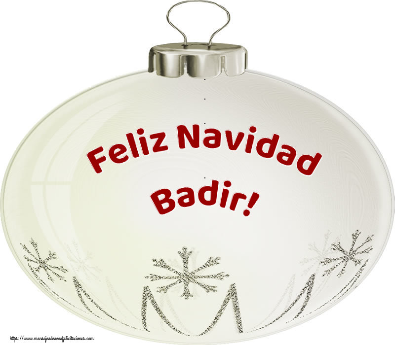 Felicitaciones de Navidad - Globos | Feliz Navidad Badir!